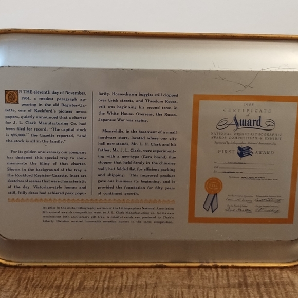 Vintage metal tray - Picture 4 of 4